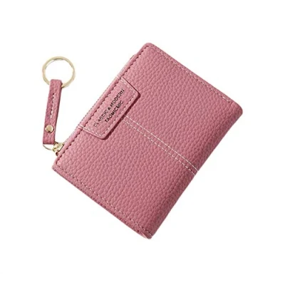 Abbildung von Oyccen PU Leder Geldbörse für Damen Kurze Portemonnaie Reißverschluss Brieftasche Kleine Geldbeutel mit Schlüsselbund