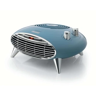Abbildung von Ariete 8211 Tischheizlüfter, Elektroheizung, 2000 W, Thermostat, leise, Grill und Füße verchromt, Hellblau