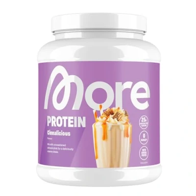 Abbildung von MORE Protein, Cinnalicious, 600 g, Mix aus Whey Konzentrat und Casein ideal zum Muskelaufbau erhalt, mit Laktase, geprüfte Qualität made in Germany