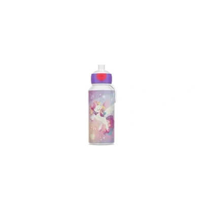 Abbildung von Mepal Trinkflasche Pop up Campus Wasserflasche Auslaufsichere Flasche für die Schule Wiederverwendbar BPA frei &amp; Spülmaschinenfest 400 ml Unicorn Glow