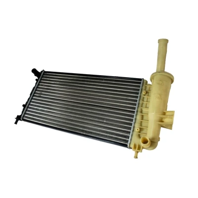 Abbildung von THERMOTEC D7F016TT Kühler, Motorkühlung Aluminium, Kunststoff 580 316 20 Schaltgetriebe Kühlrippen mechanisch gefügt PEUGEOT: 206 Hatchback