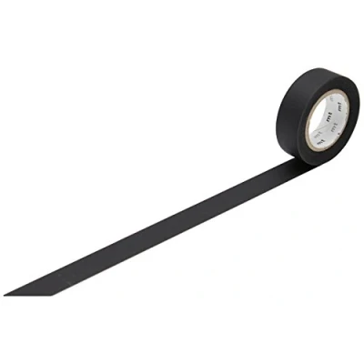 Abbildung von mt Washi Masking Tape Klebebandrolle matte black