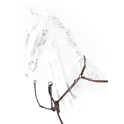 Abbildung von Equiline Brustgeschirr Braun Warmblut