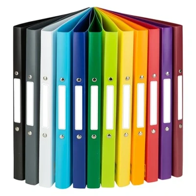Abbildung von Idena 10428 Ringbuch im Format DIN A4, 2 Ring Mechanik mit 16 mm Durchmesser, 20mm Rückenbreite, schwarz, 1 Stück