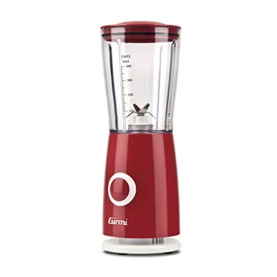 Abbildung von Girmi FR03 Elektrischer Standmixer, 170 W, 4 Klingen aus Edelstahl, 500 ml, Rot