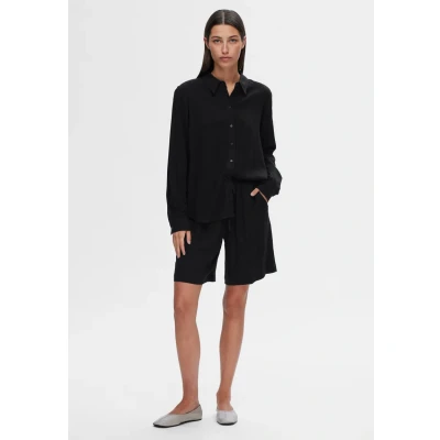 Abbildung von Selected Femme Slfviva Shorts, Damen, Größe: 34, Black
