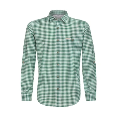 Abbildung von Stockerpoint Herren Campos3 Trachtenhemd, dunkelgrün, 3XL