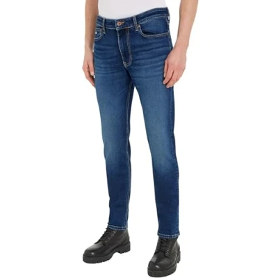 Abbildung von Tommy Jeans Simon Skinny Fit, Herren, Größe: 28x30, Denim dark