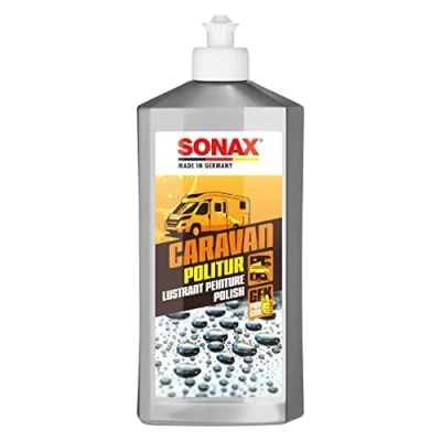 Abbildung von SONAX CARAVAN Politur (500 ml) zum Glätten verwitterter &amp; matter Lacke GFK Art Nr. 07022000