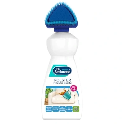 Abbildung von Dr. Beckmann Polster Flecken Bürste, Flüssigkeit Polsterreiniger gegen hartnäckige und Gerüche auf Sofas, Autositzen etc. inkl. praktischem Bürstenapplikator 400 ml