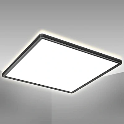 Abbildung von B.K.Licht Panel, 1 flammig, Leuchtmittel LED Modul fest integriert, Deckenleuchte, 22 Watt, ultra flach, indirektes Licht, neutralweiß
