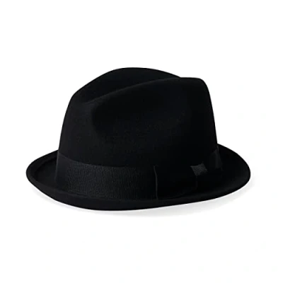 Abbildung von Brixton Unisex Staten Fedora, Black, One Size