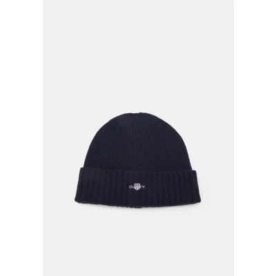 Abbildung von GANT Shield Beanie Unisex Mütze, Größe: One Size, Marine