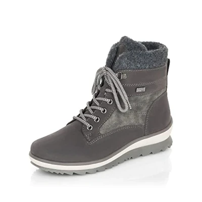 Abbildung von Remonte Schnürstiefelette, Damen, Größe: 41, Granit/smoke Schuhe