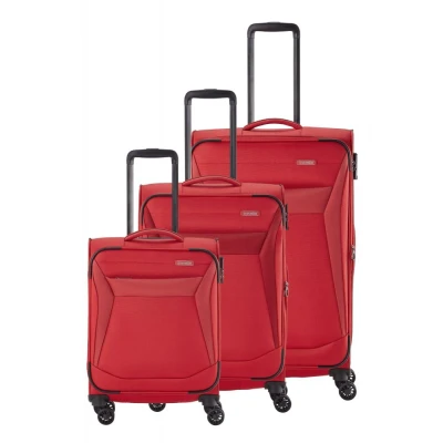Abbildung von Travelite Chios 4w L/M/S Rot Koffer mit 4 Rollen Weichgepäck