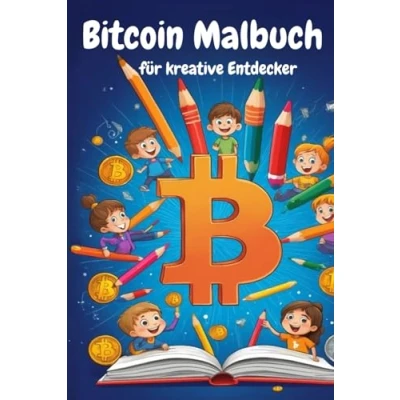 Abbildung von Bitcoin zum ausmalen Ausmalbuch für Kinder ab 4 Jahren Kreativität fördern und entdecken: Das Malbuch junge Abenteurer