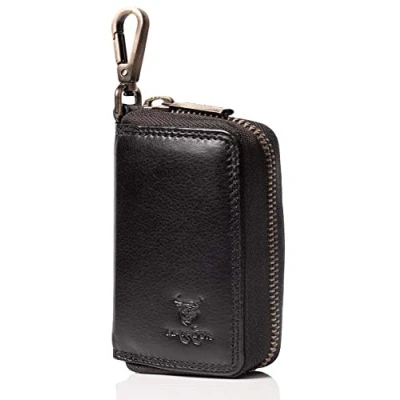 Abbildung von MATADOR Schlüssel Anhänger Leder Key Organizer Herren Etui Auto Damen Holder (Schwarz)