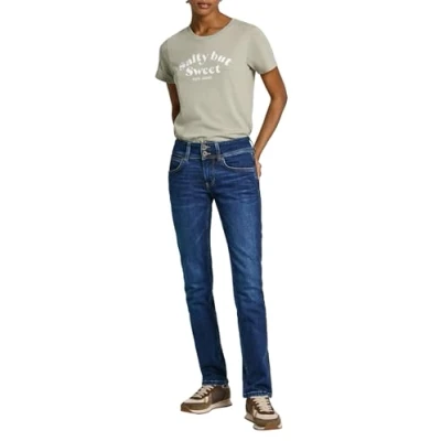 Abbildung von Pepe Jeans Damen Slim Lw Pl204729 Jeans, Blau (Denim dp6), 31 W/34 L