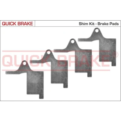 Abbildung von QUICK BRAKE 2896K Zubehörsatz, Scheibenbremsbelag CITROËN: C5 II Estate, Hatchback