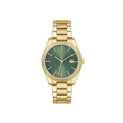 Abbildung von Lacoste Capucine Uhr goldcoloured/green, Damen, Größe: One Size, Gold coloured/green