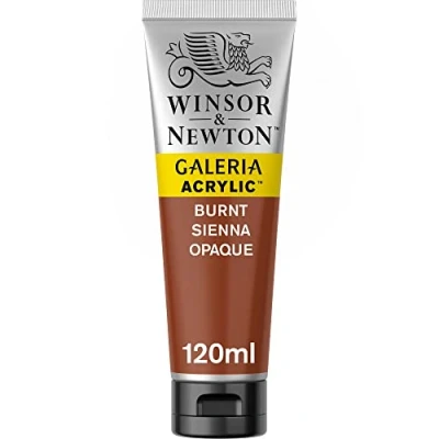 Abbildung von Winsor &amp; Newton 2131077 Galeria Acrylfarbe, hohe Pigmentierung, lichtecht, buttrige Konsistenz, 120 ml Tube, siena gebrannt opak