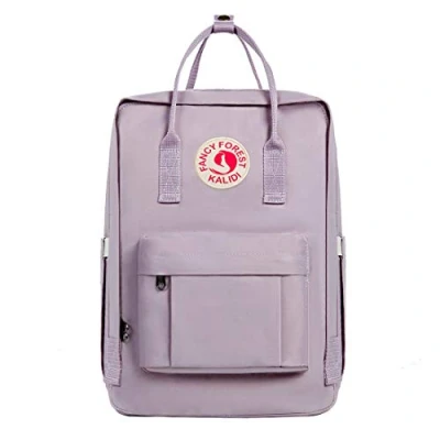 Abbildung von KALIDI Rucksack, leicht, Schultasche, Unisex, wasserabweisend, passend für 38,1 cm Laptop Jungen, Mädchen, Männer und Frauen, violett, 17 zoll, Rucksäcke