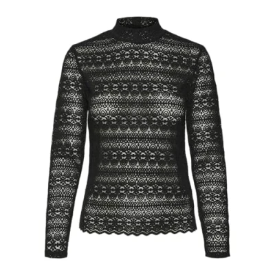Abbildung von Vero Moda Vmzoe TOP Langarmshirt, Damen, Größe: Medium, Black