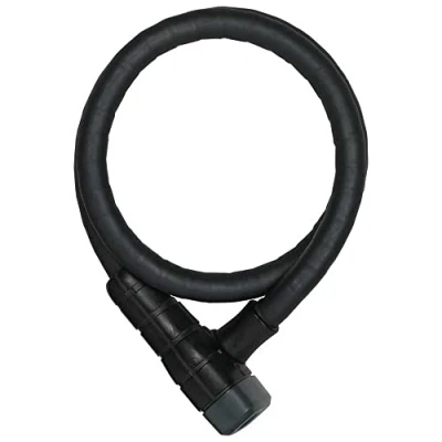 Abbildung von ABUS Kabelschloss Microflex 6615K/85 SCLL Fahrradschloss Set mit Halterung für den Sattelklemmbolzen des Fahrrads 15 mm Sicherheitslevel 5 Schwarz