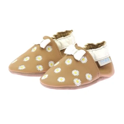 Abbildung von Robeez Sunny Spring Hausschuh für Kinder, Größe: 30/31, Camel/clair Schuhe