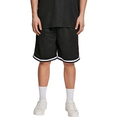 Abbildung von Urban Classics Premium Stripes Shorts, Herren, Größe: Large, Black