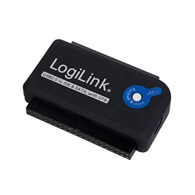 Abbildung von LogiLink AU0006D IDE/SATA Adapter (USB 2.0 auf 6,4 cm (2,5 Zoll)/8,9 (3,5 Zoll), 1,2m)