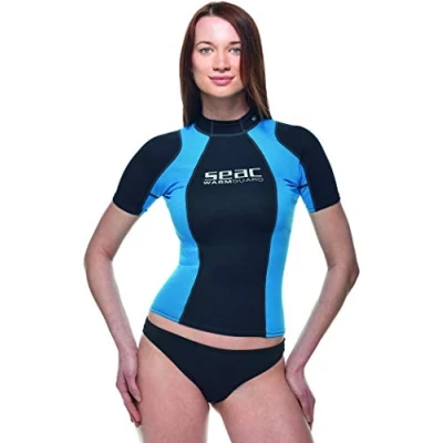 Abbildung von Seac Warm Guard Short Damen Thermo Schutzweste aus 0.5mm Neopren, Rash zum Schnorcheln und Schwimmen als UV Schutz