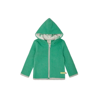 Abbildung von loud + proud MIT Kapuze Fleecejacke für Kinder, Größe: 98/104, Plant