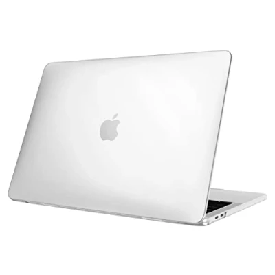 Abbildung von Fintie Hülle Kompatibel mit MacBook Pro 13 (2016 2022) A2338(M2/M1)/A2289/A2251/A2159/A1989/A1706/A1708, Ultradünne Hartschale Schutzhülle, Transparent Weiß(Matt)