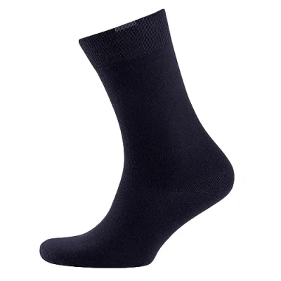 Abbildung von Nur Der 3er Pack Passt Perfekt Socken aus atmungsaktiver Baumwolle einfarbig mit Komfortbund ohne drückende Naht Herren, maritim, 43 46