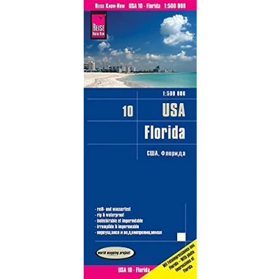 Abbildung von Reise Know How Landkarte USA 10, Florida (1:500.000): reiß und wasserfest (world mapping project)