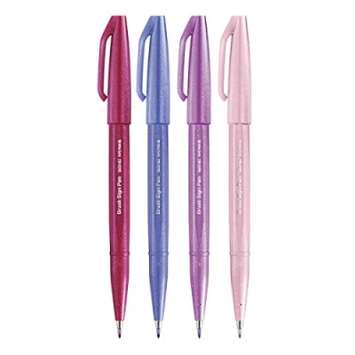 Abbildung von Pentel SES15C Pinselstift Set 4 teilig