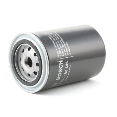 Abbildung von BOSCH 0 451 103 346 Ölfilter 3/4&quot; 16 UNF 2B mit zwei Rücklaufsperrventilen Anschraubfilter AUDI: A6 C5 Saloon, A4 B5 Avant, Saloon