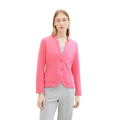 Abbildung von TOM Tailor Ottoman Structure Blazer, Damen, Größe: Small, Carmine pink
