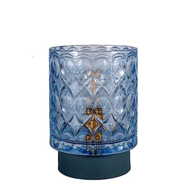 Abbildung von Pauleen 48313 LED Mobile Tischleuchte Chic Glamour Timer Batterie Ice blue Tischlampe