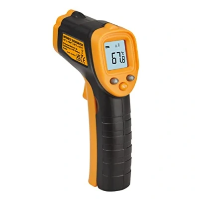Abbildung von TFA Dostmann Digitales Infrarot Thermometer Ray Light, 31.1143.13, berührungsloses Messen der Oberflächentemperatur, gemäß HACCP, Messdauer unter 1 Sek, schwarz/orange
