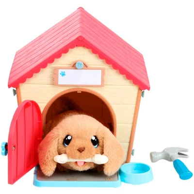 Abbildung von Little Live Pets My Puppy&#039;s Home: interaktiver Hund mit DIY Hundehütte zum Selbstaufbauen und spannendem Überraschungsmoment. Über 25 Verschiedene Geräusche Reaktionen, Spielmuster wiederholbar