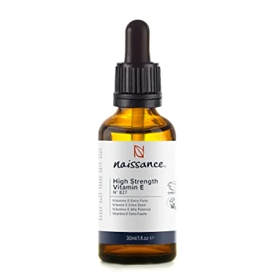 Abbildung von Naissance Vitamin E Öl Hochdosiert (29,500 IU) 30ml 100% Rein, Natürliches Tocopherol für Haare, Haut, Gesicht, Wimpern, Kosmetik
