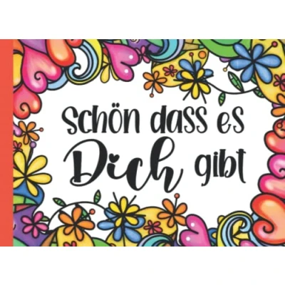 Abbildung von Schön dass es Dich gibt: Gutscheinbuch zum selbst ausfüllen Gutscheinheft blanko 16 farbige Herzens Gutscheine ausschneiden Blumen ... Muttertag selbstausfüllen