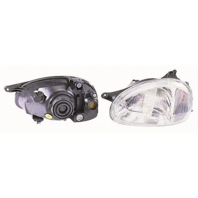 Abbildung von ABAKUS 442 1102R LD EM Scheinwerfer rechts H4 ohne Stellmotor für LWR P43t OPEL: Corsa B Hatchback