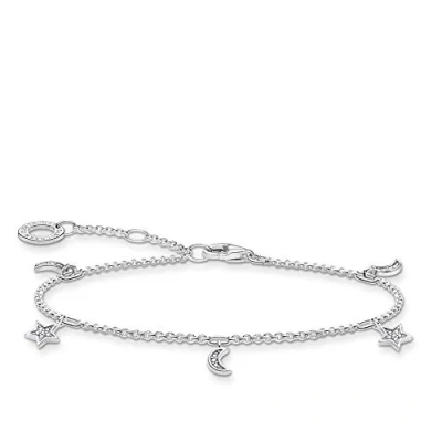 Abbildung von Thomas Sabo Armband Stern &amp; Mond Silber 925 Sterling A1994 051 14 L19V