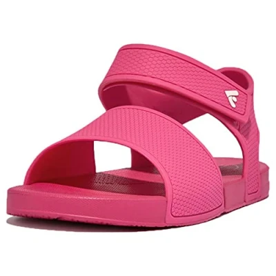 Abbildung von Fitflop Unisex Kinder Iqushion Kids Ergonomic Back Strap Sandale, Pink Jam, 26 EU