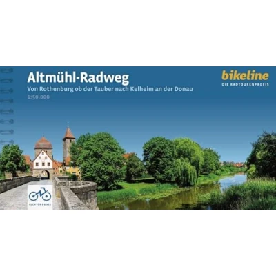 Abbildung von Altmühl Radweg: Von Rothenburg ob der Tauber nach Kelheim an Donau, 1:50.000,250 km, wetterfest/reißfest, GPS Tracks Download, LiveUpdate (Bikeline Radtourenbücher)