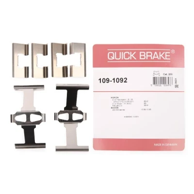 Abbildung von QUICK BRAKE 109 1092 Zubehörsatz, Scheibenbremsbelag HONDA: Jazz 3, CIVIC 6 Fastback, 5 Stufenheck