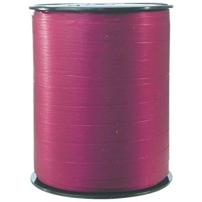 Abbildung von Clairefontaine 601582C Spule Geschenkband matt (250 m x 10 mm, ideal für Bastelprojekte und Geschenke) 1 Stück bordeaux